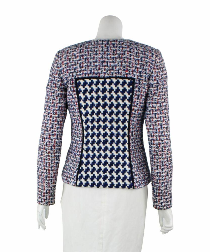 tricolour tweed jacket