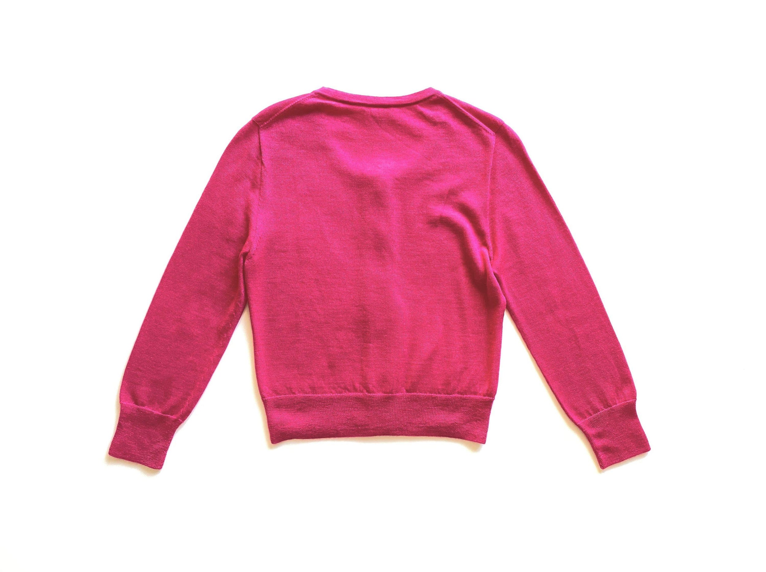 Pink Silk-Cashmere Cropped Fine Knit Cardigan