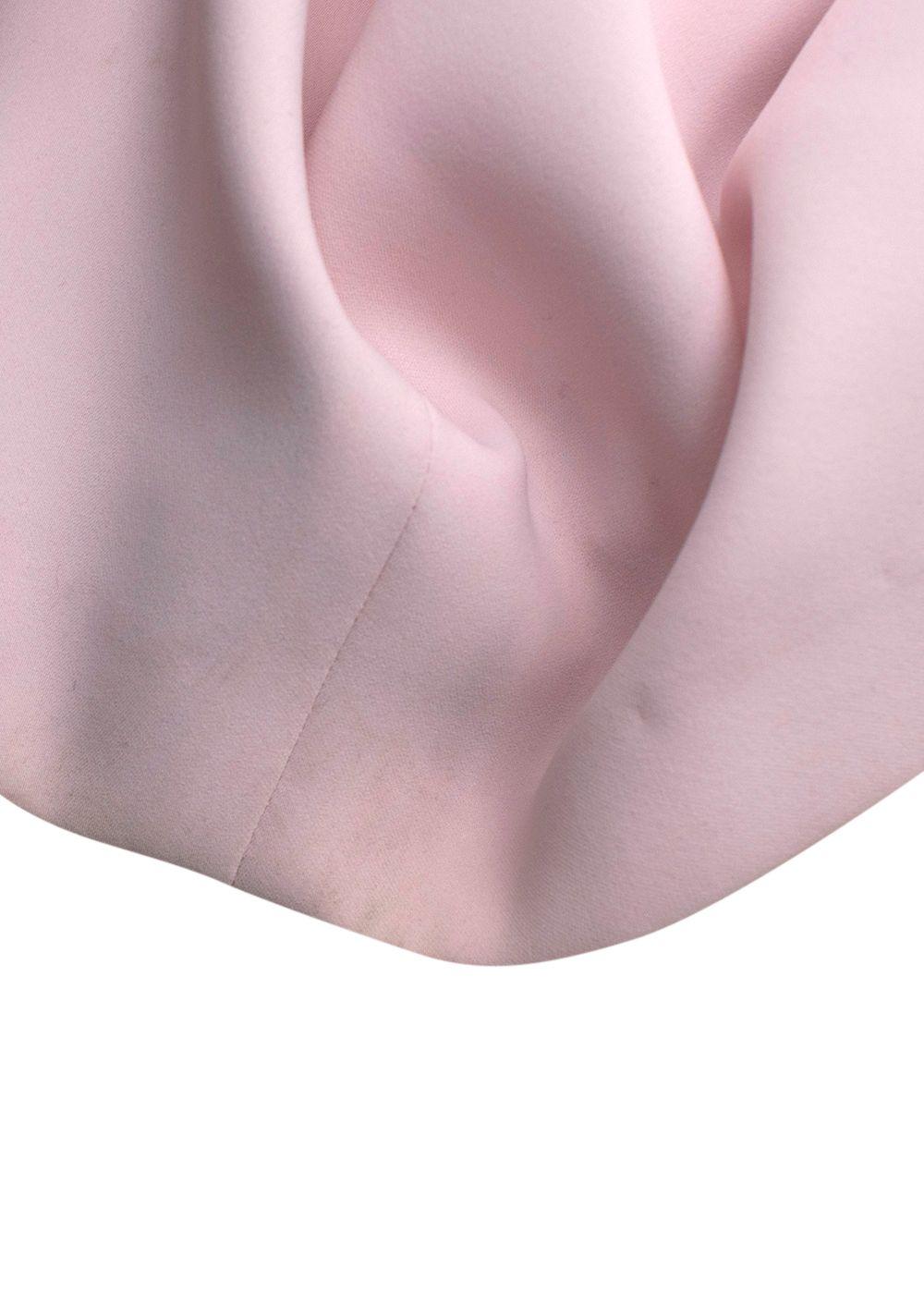 John Charles Pink Midi Dress with Lace Detail
