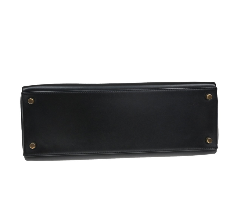 Hermes Black Kelly With Gold Hardware 32Cms