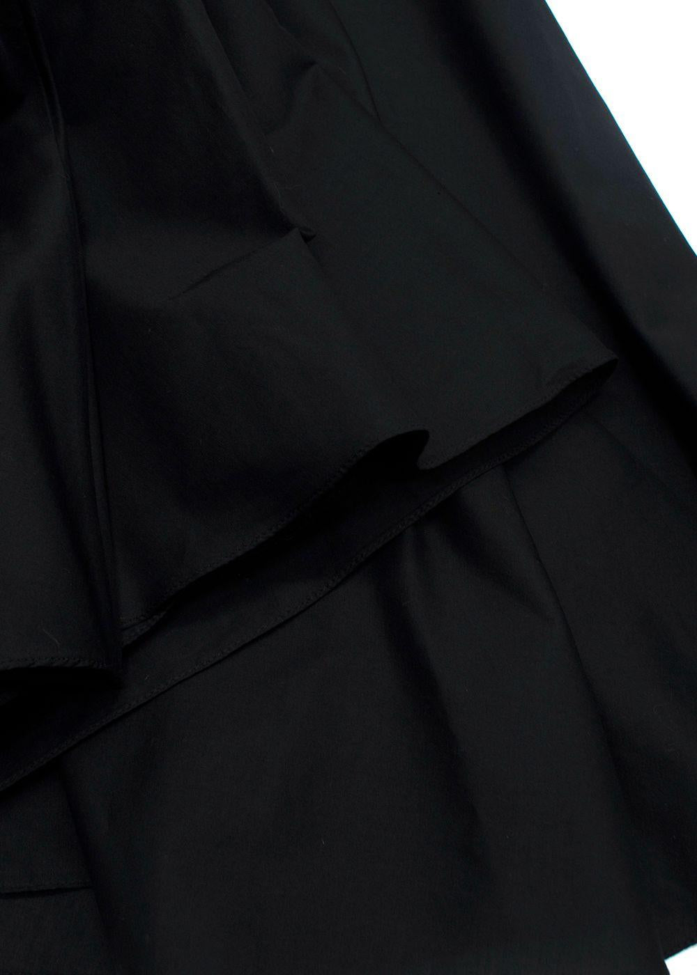 Christian Dior Black Broderie Anglaise Midi Skirt