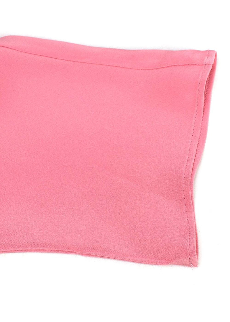 AKRIS Pink Mulberry Silk Top