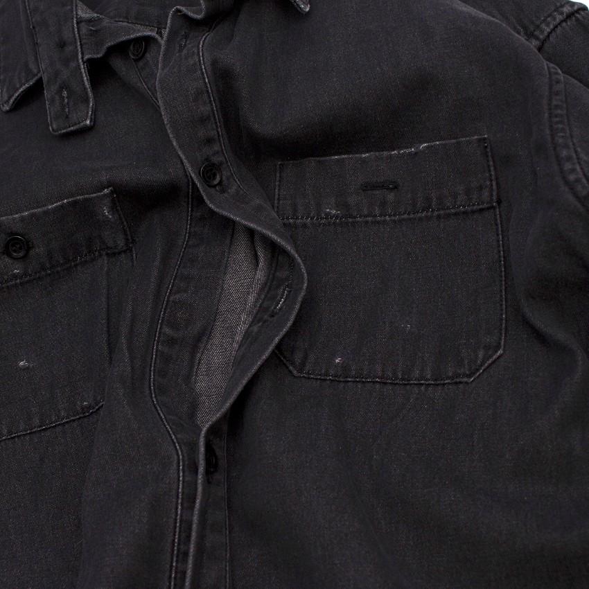 Pierre Balmain Charcoal Denim Shirt