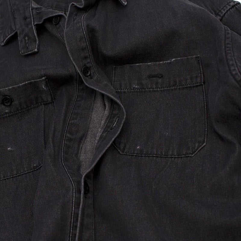 Pierre Balmain Charcoal Denim Shirt