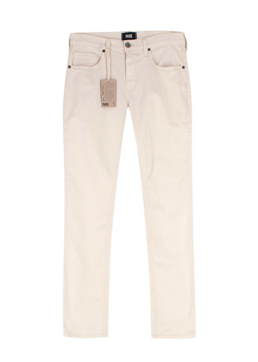 Paige Cream Federal Fresh Linen Jeans