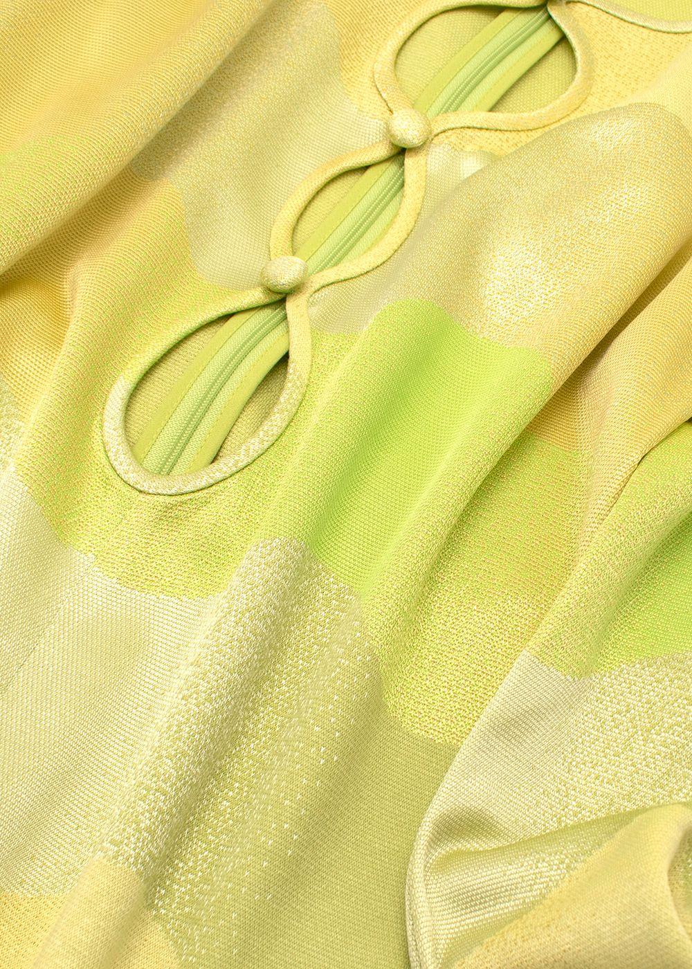 Alexis Lime Wave Serena Dress