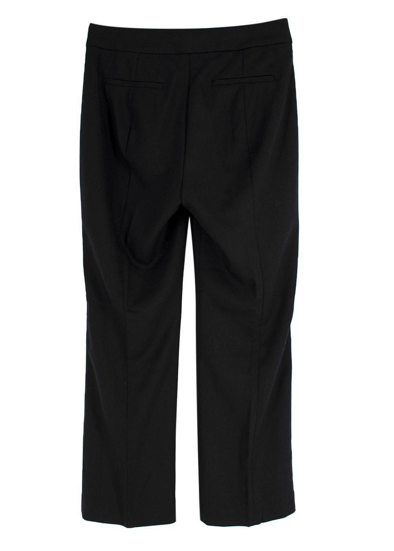 Black Wool Blend Pants