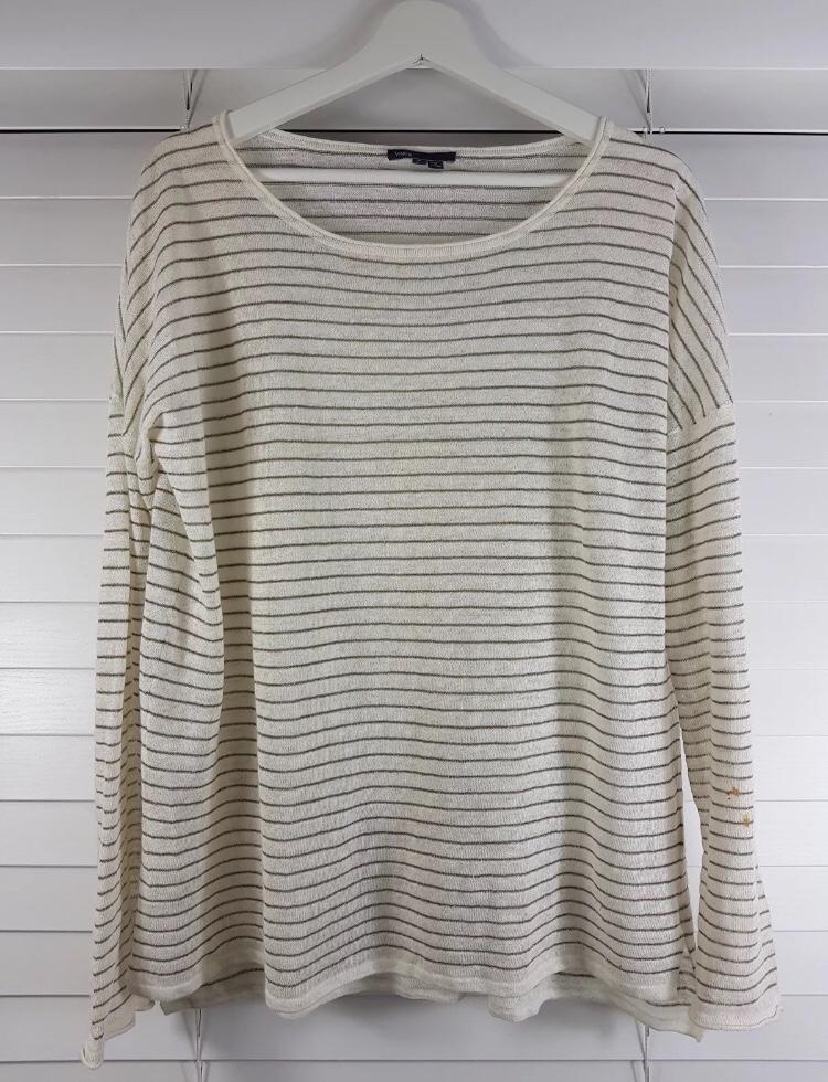 Vince boatneck striped top