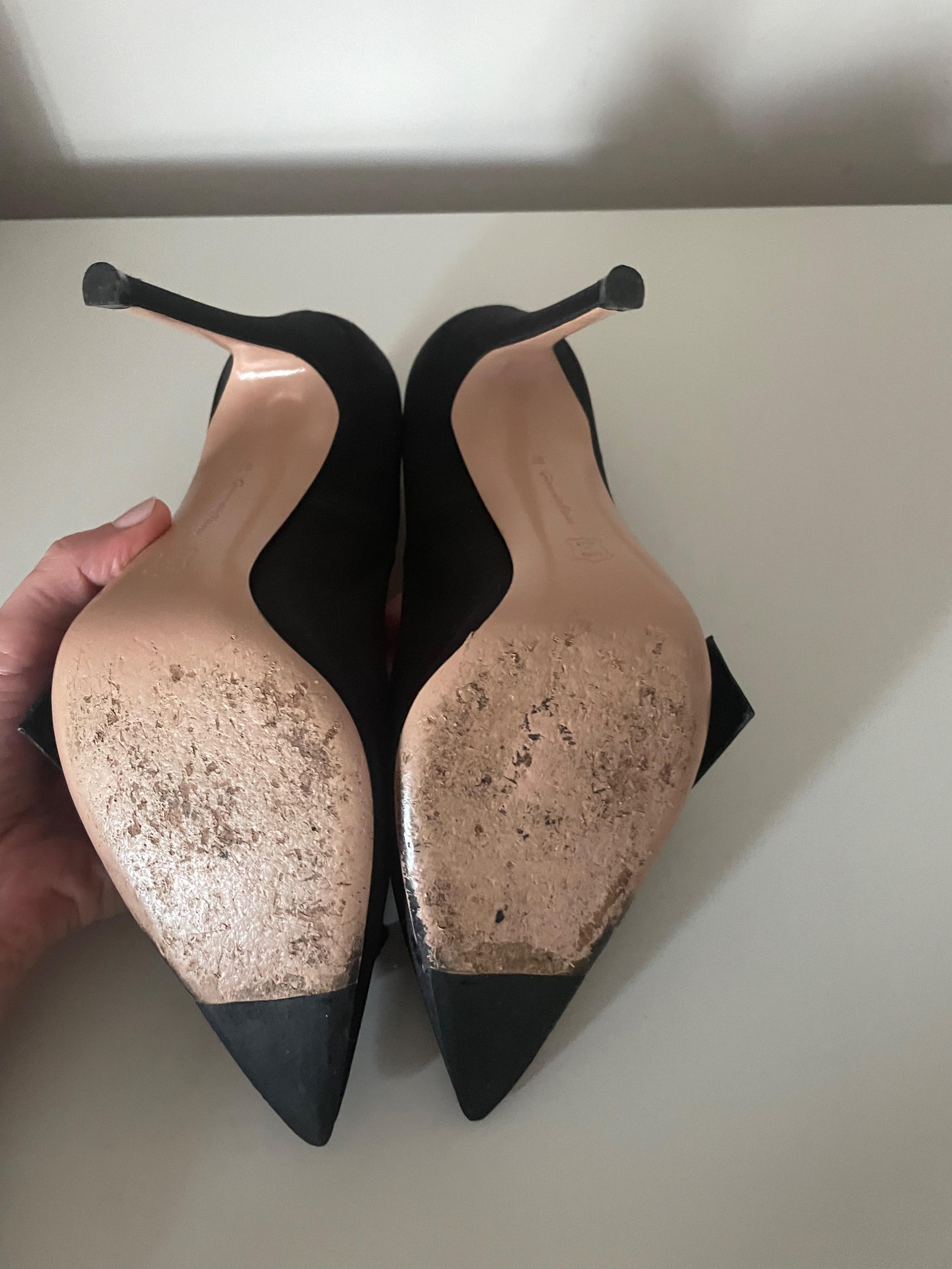 Gianvito Rossi Kyoto 100 Bow-embellished Satin Pumps