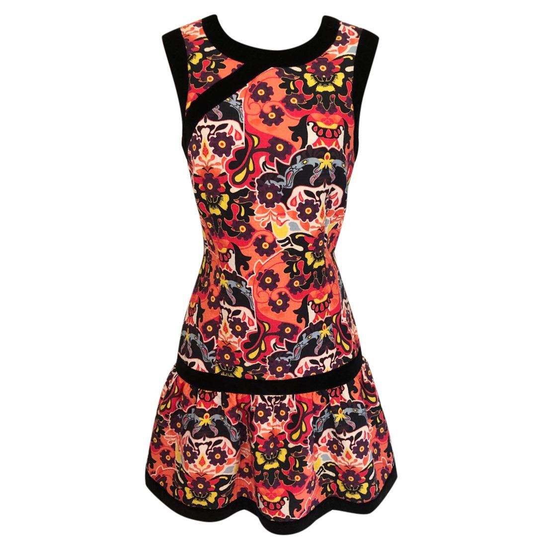 M Missoni Floral Print Sleeveless Dress
