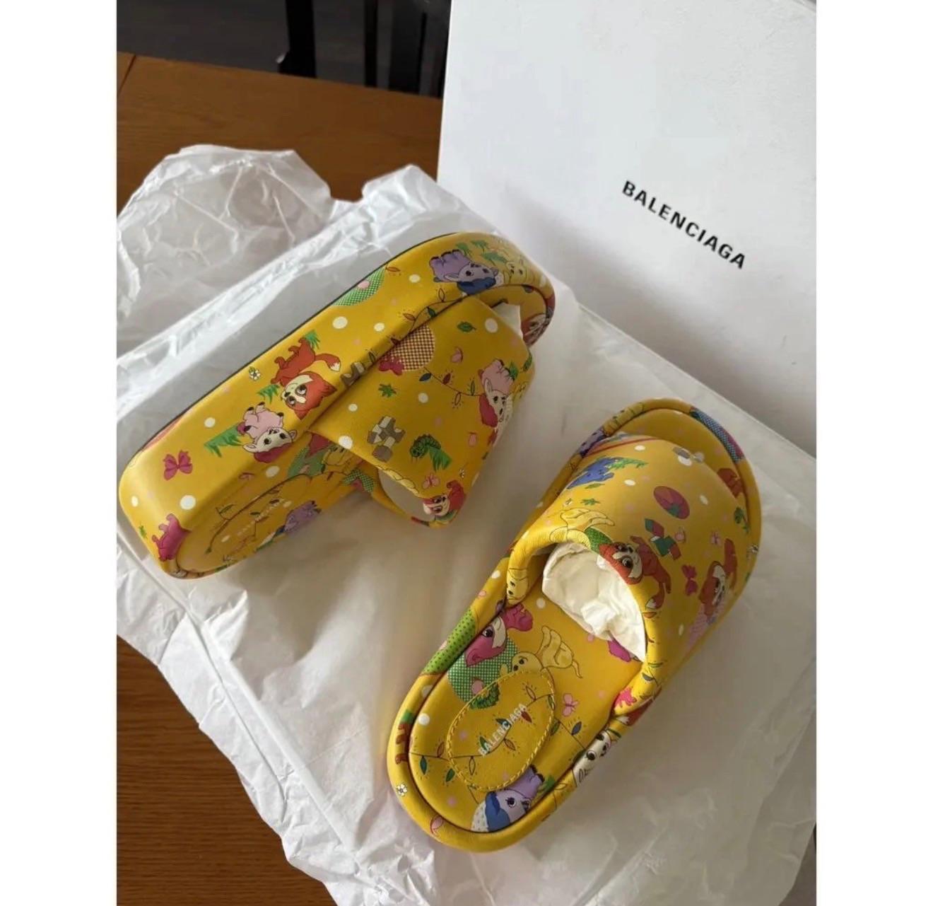Balenciaga Puppies And Friends Slides
