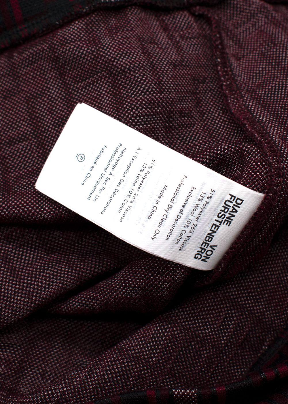 Diane Von Furstenberg Red Tavolara Trousers