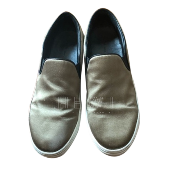 Celine Khaki Slip-On Sneakers