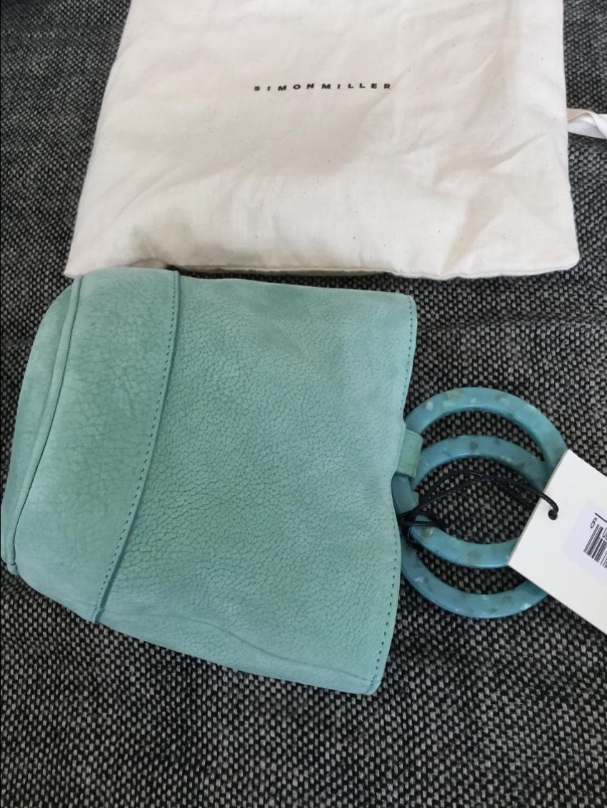 Simon Miller Bonsai 15 Green Nubuck Bucket Bag