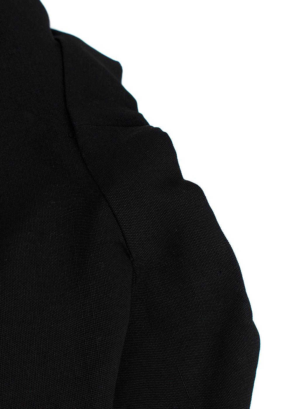Balenciaga Black Halterneck Waistcoat Silk Top