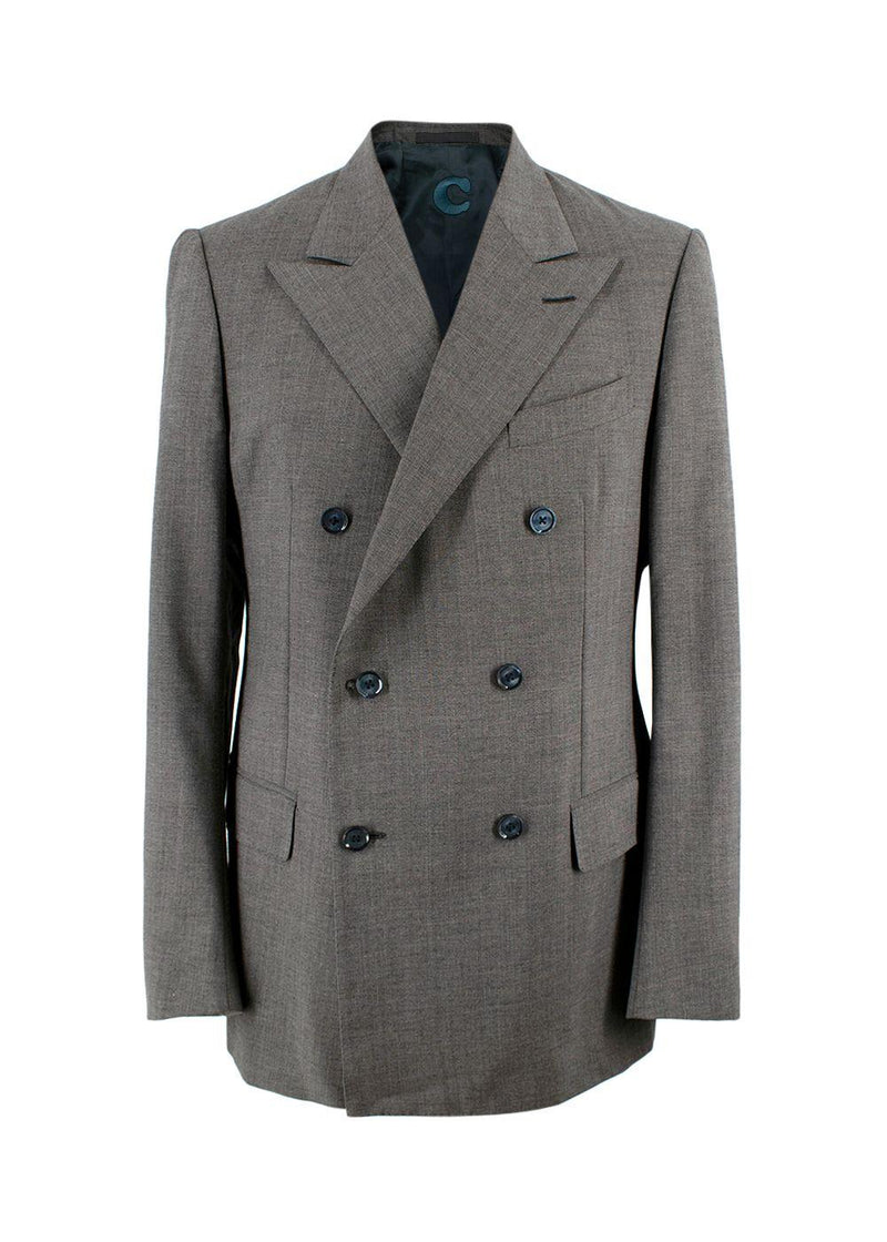 Caruso Grey Double Breasted Suit
