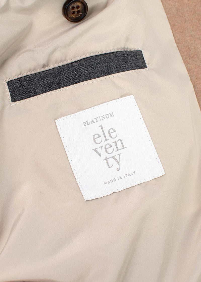 Eleventy Varsity ribbed-trim regular-fit wool jacket