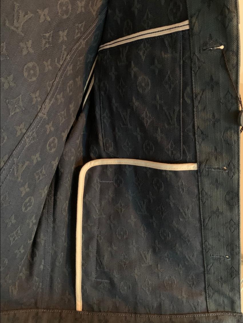 Louis Vuitton Blue Monogram Denim Jacket