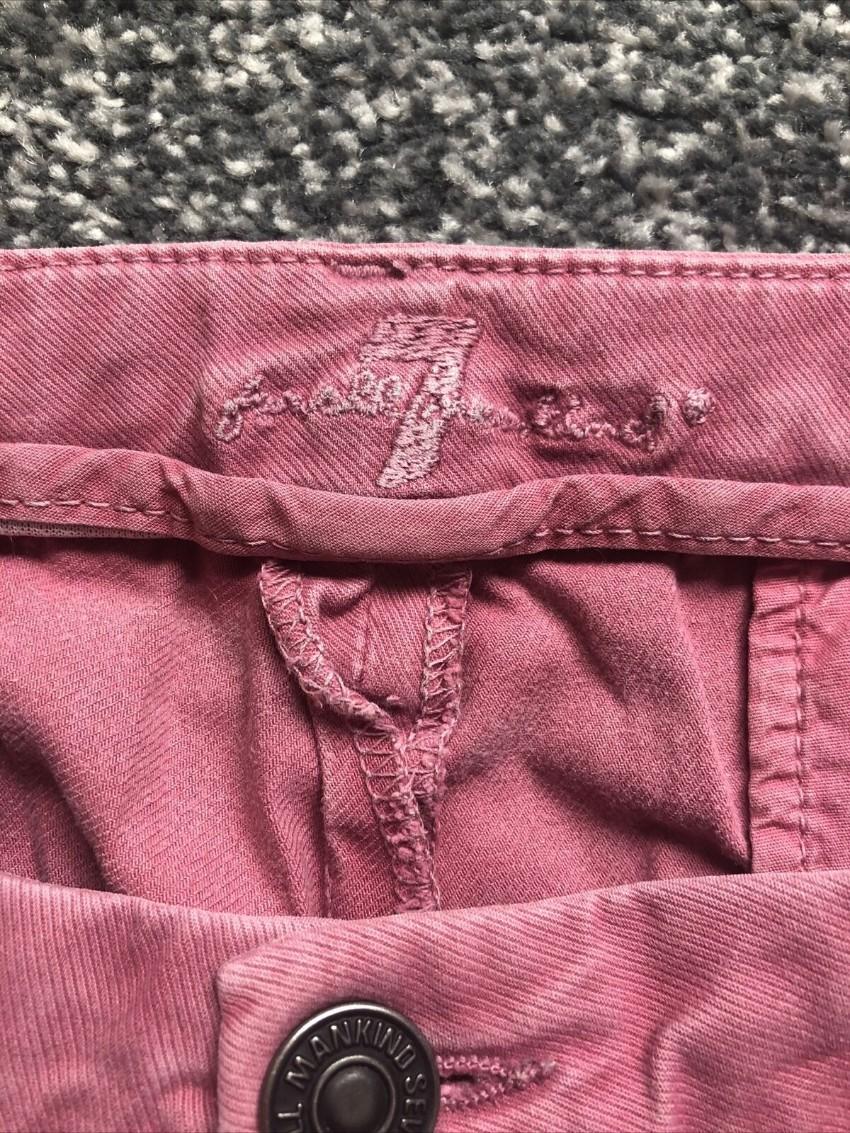 7 For All Mankind pink stretch drill chinos