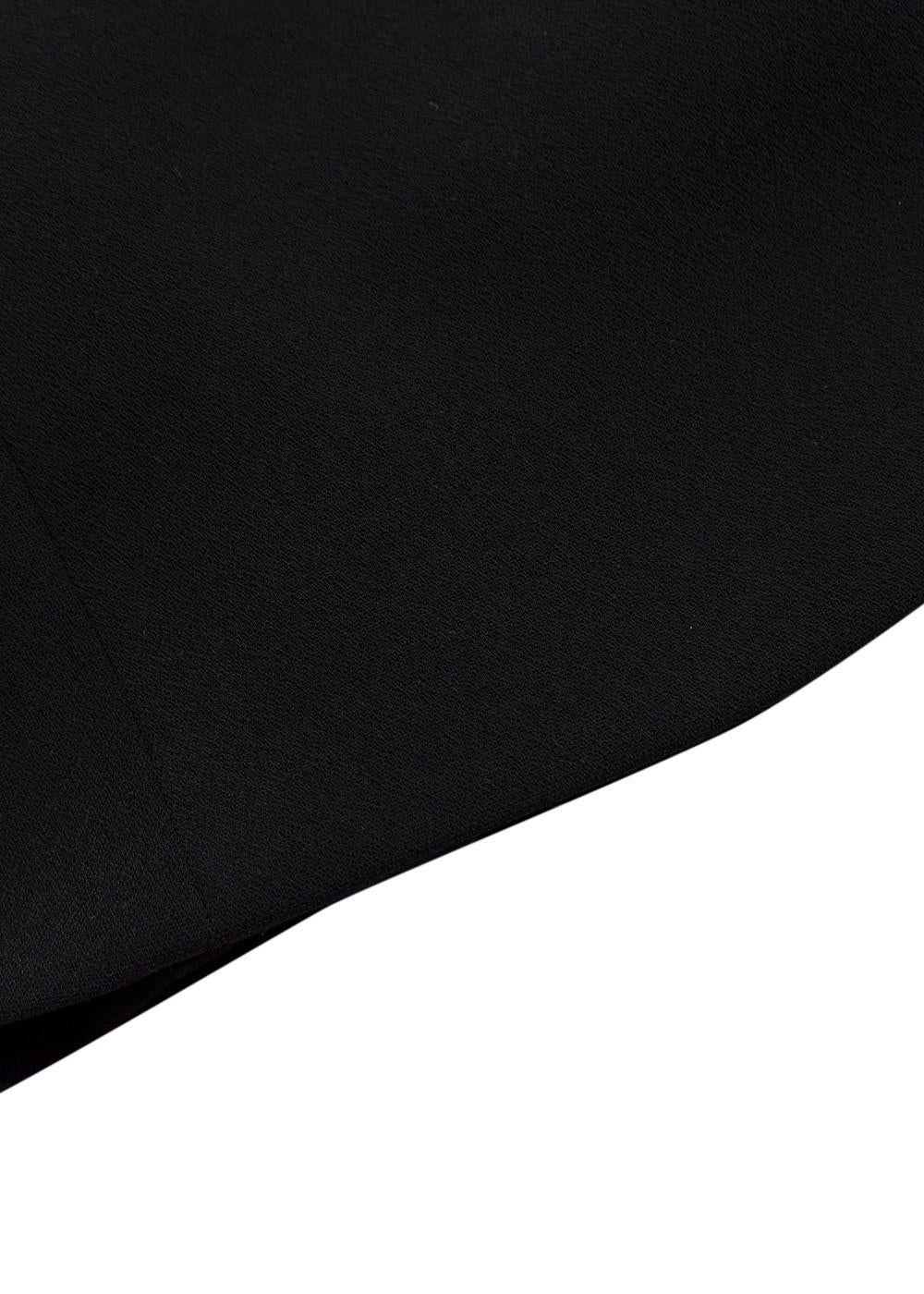 Self-Portrait Black Embellished Off-Shoulder Top & Mini Skirt Set