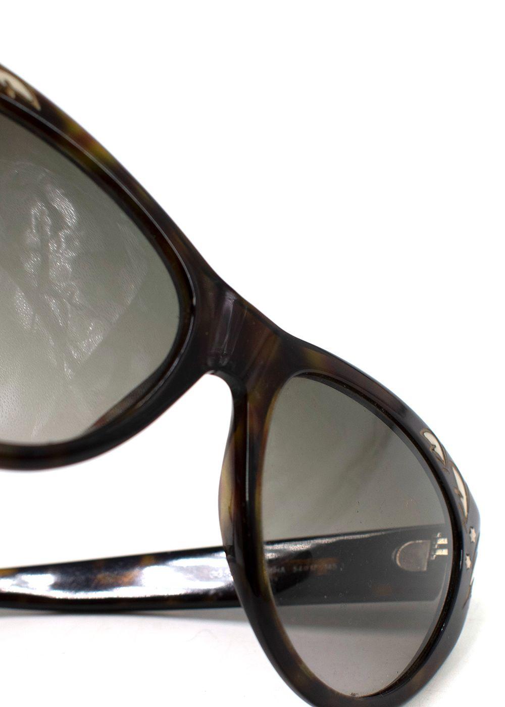 Gucci Brown Tortoiseshell Cat Eye Sunglasses
