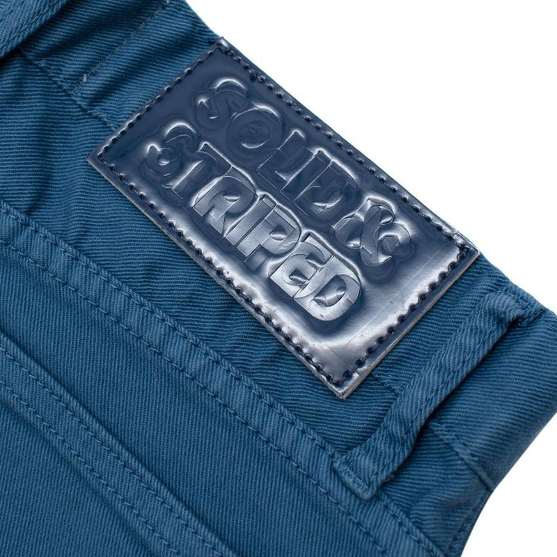 Solid & Striped Blue Cotton Shorts