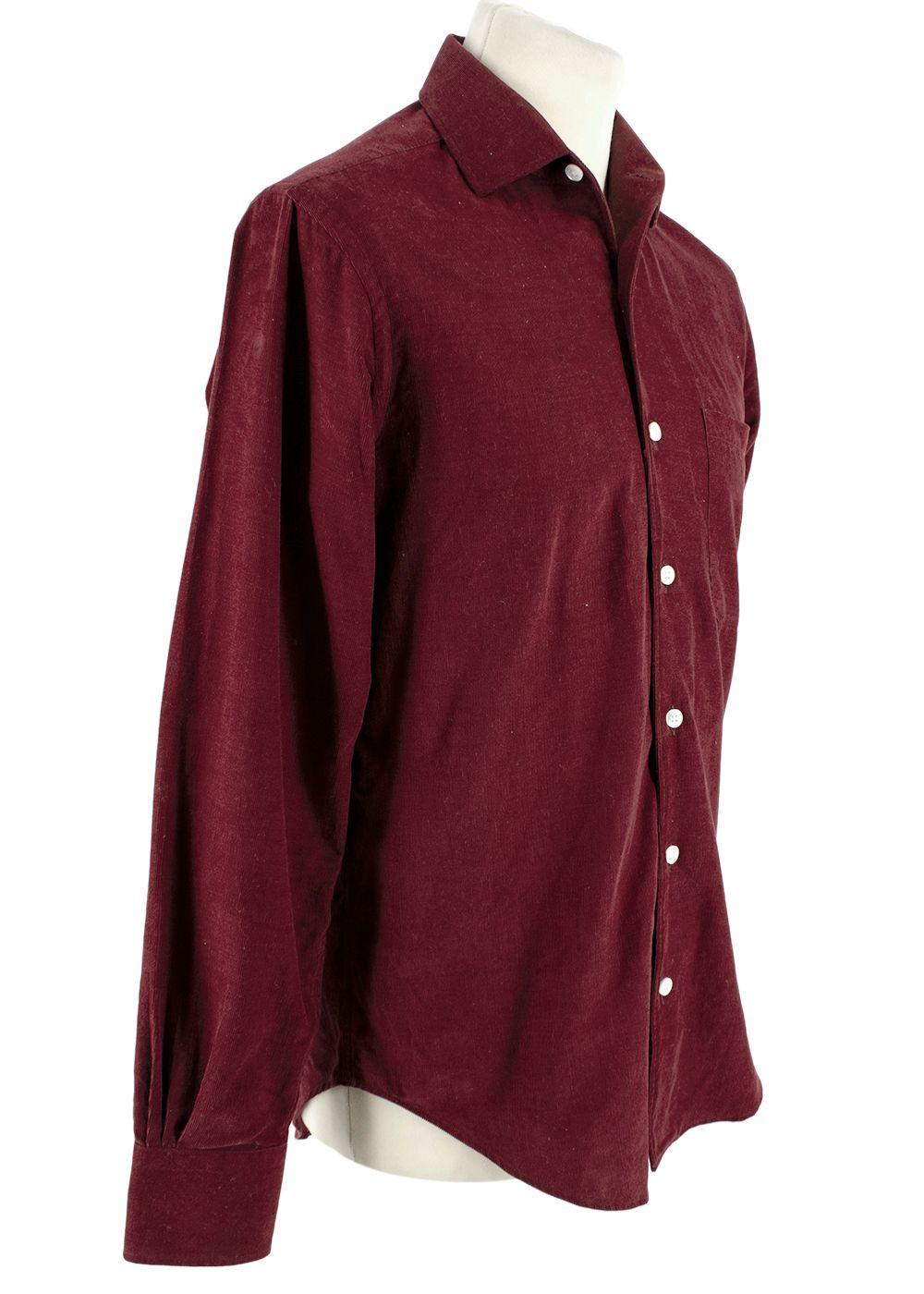 Burgundy Corduroy Shirt