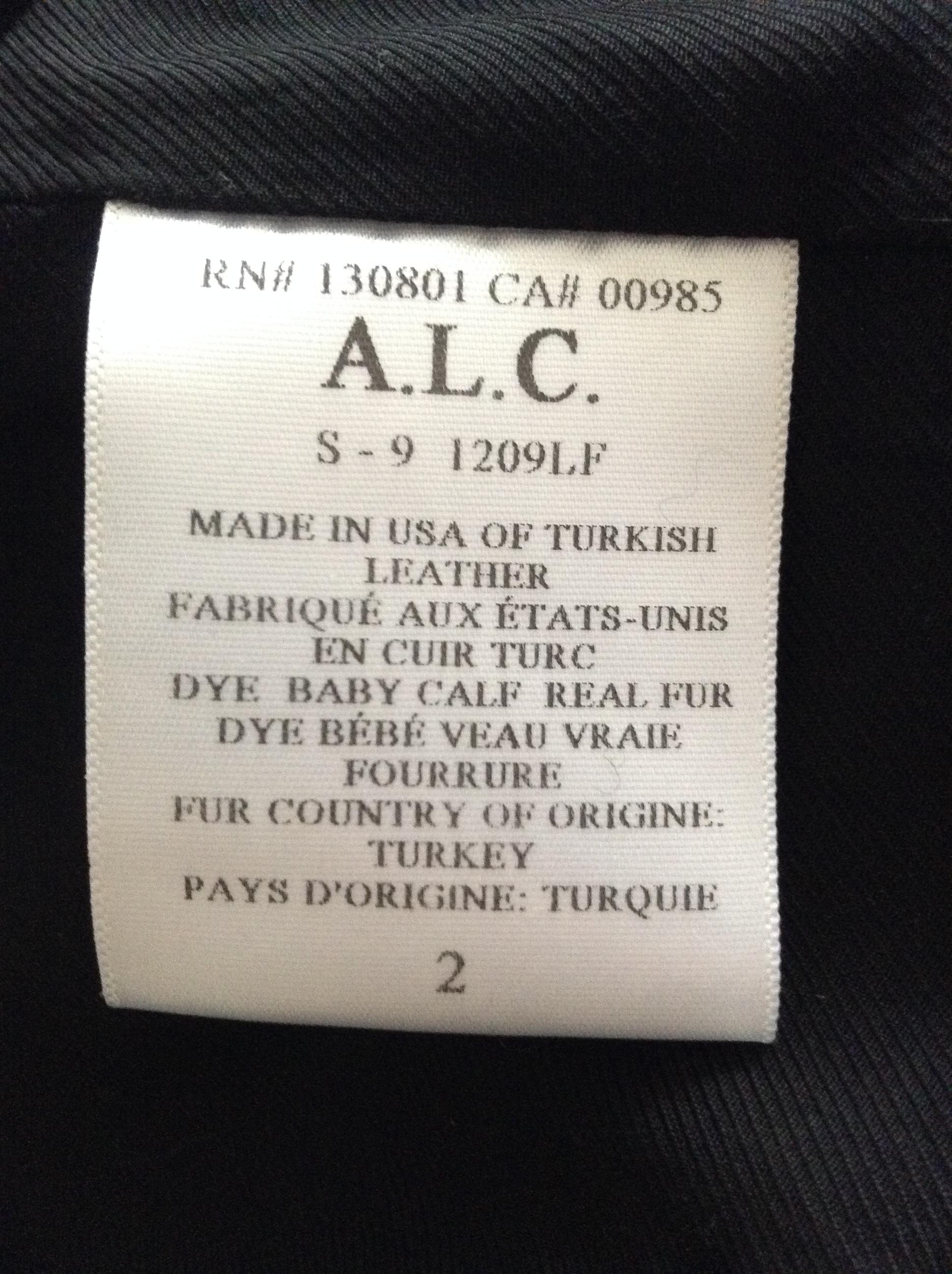 A.L.C. Lee Leopard Print Leather Jacket