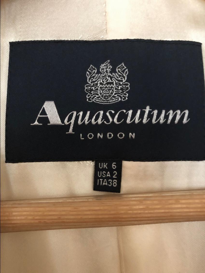 Aquascutum Wool Wrap Coat with Oversize Collar