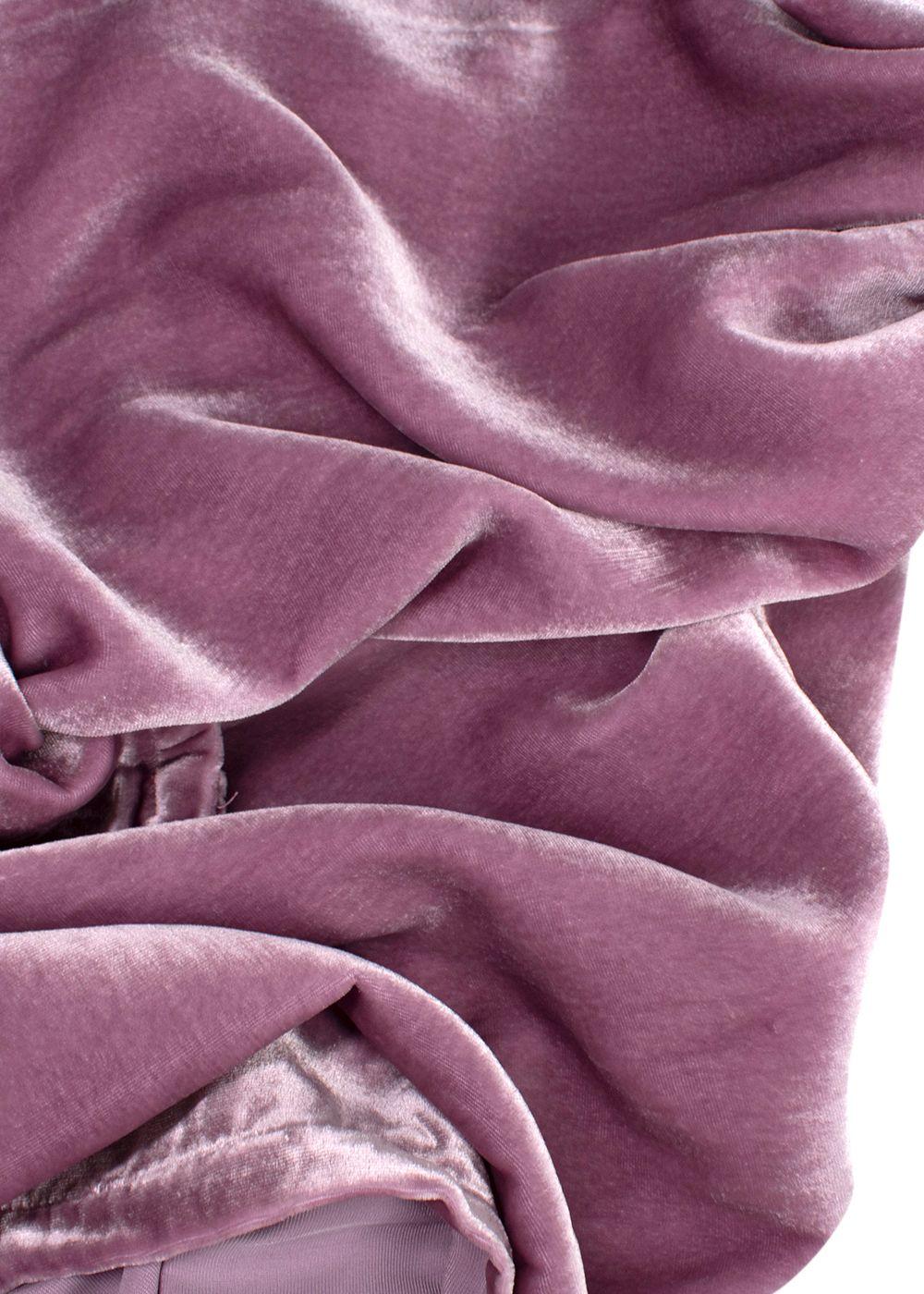 Elegant Embroidery Pink Velvet Wrap Kaftan