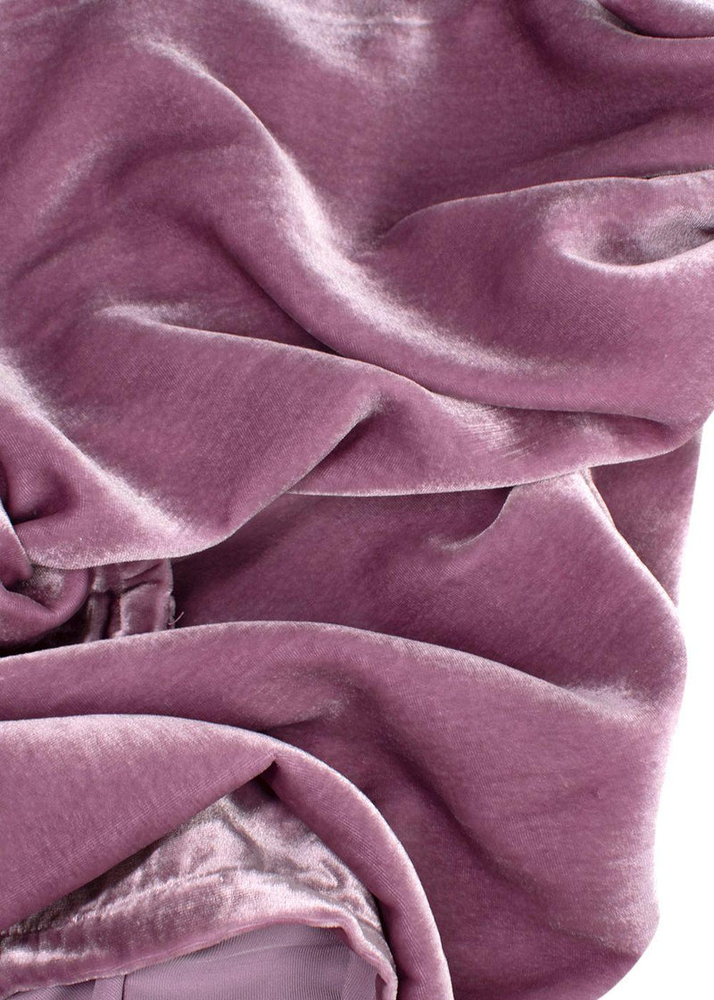Elegant Embroidery Pink Velvet Wrap Kaftan