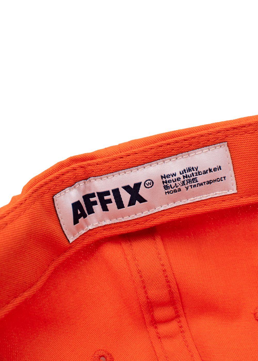 Orange Cotton Logo Baseball Cap