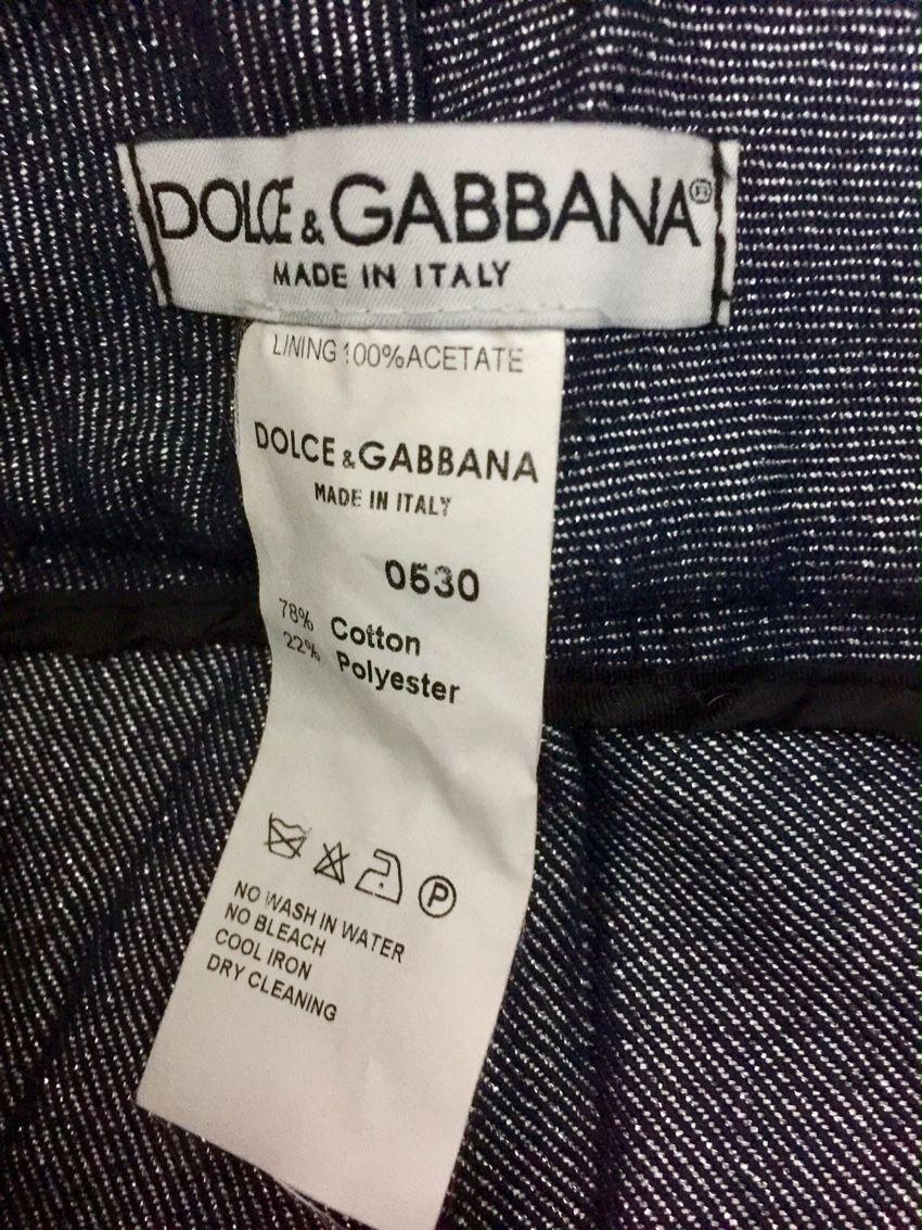 Dolce & Gabbana Metallic Tweed Trousers