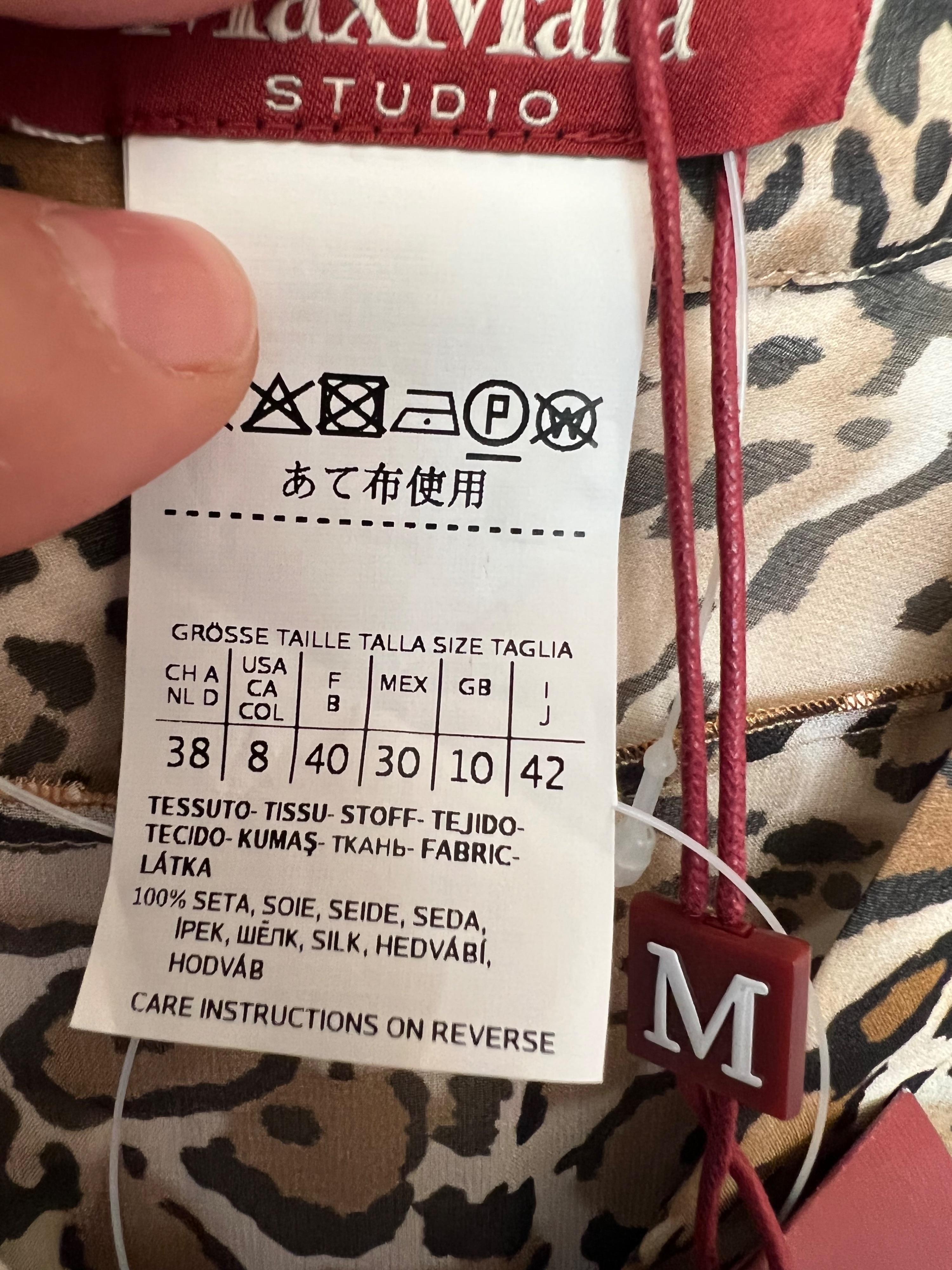 Geneve Leopard Silk Dress