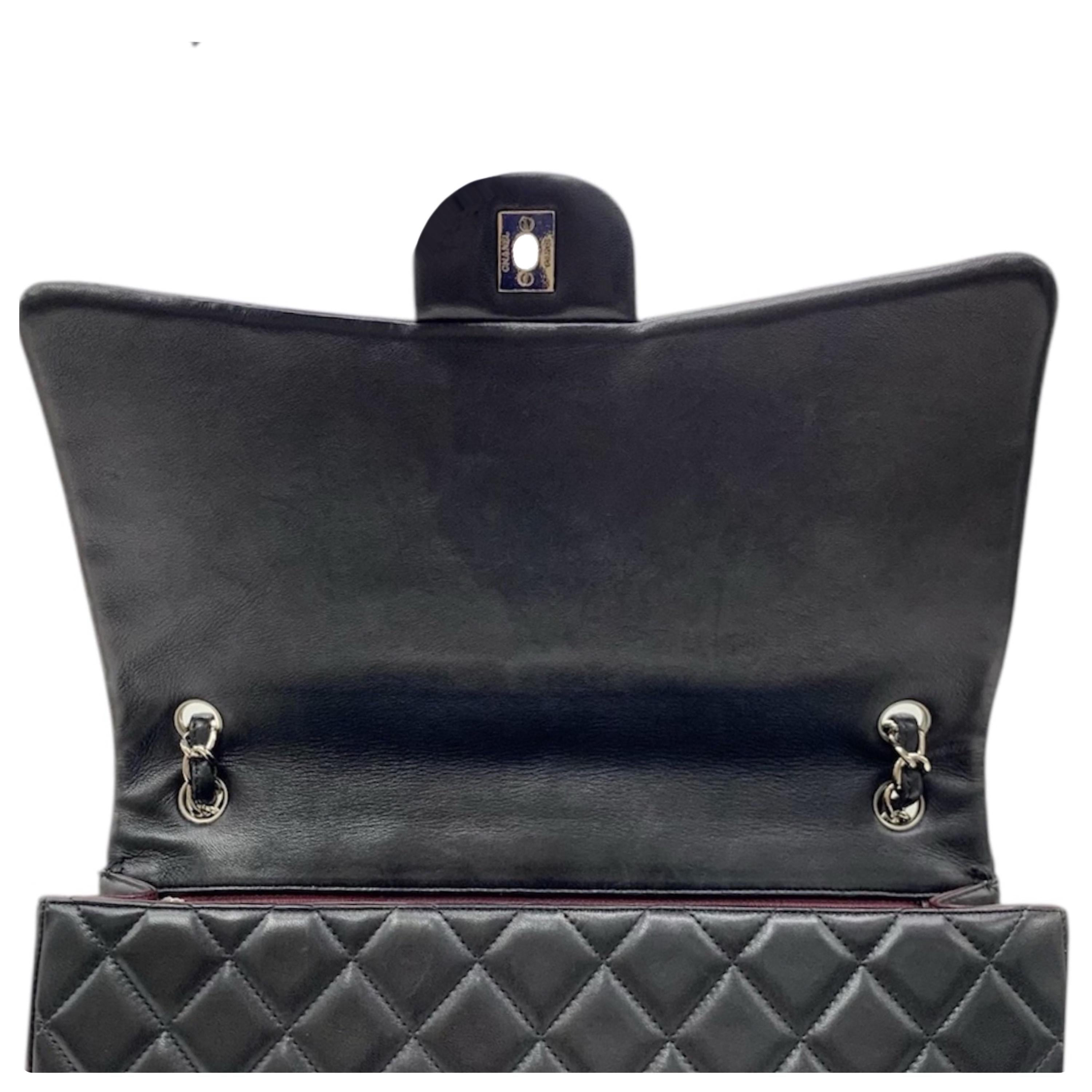 Chanel Black Lambskin Maxi Single Flap Bag