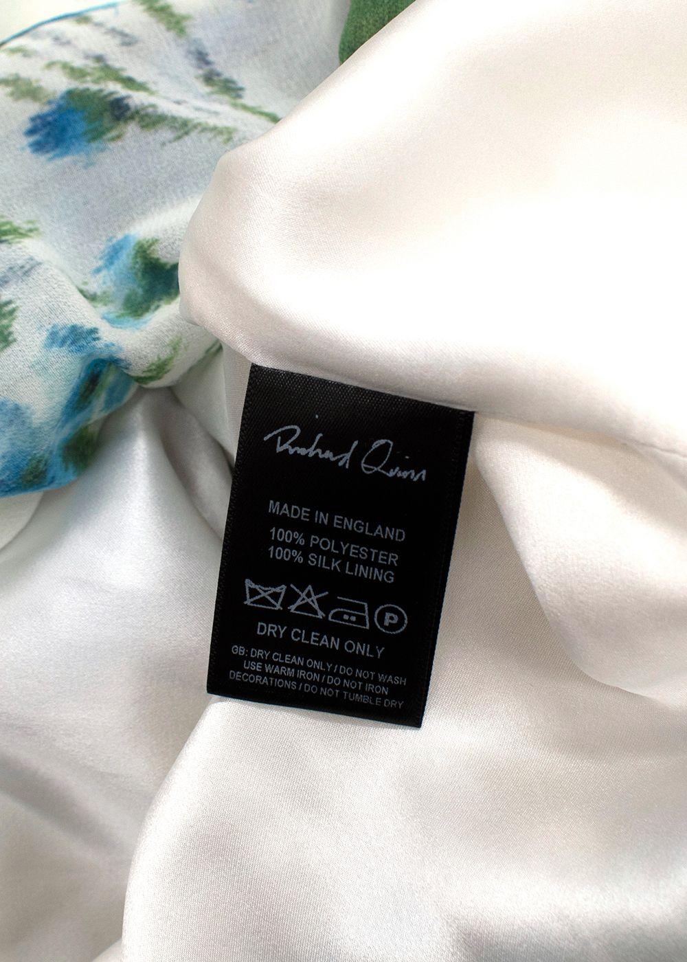 Richard Quinn Ruffled Floral-print Crepe De Chine and Jersey Dress