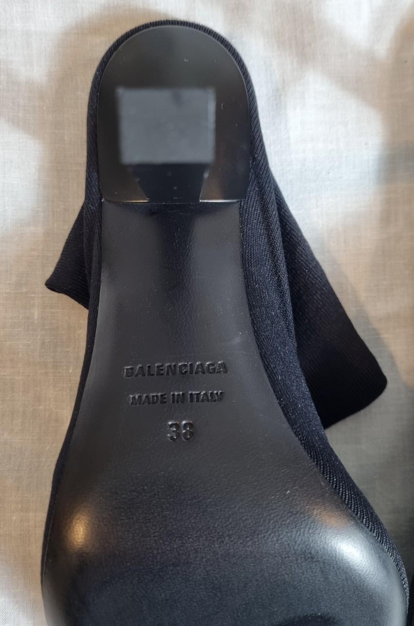 Balenciaga Black Stretch Knit Sock Boots