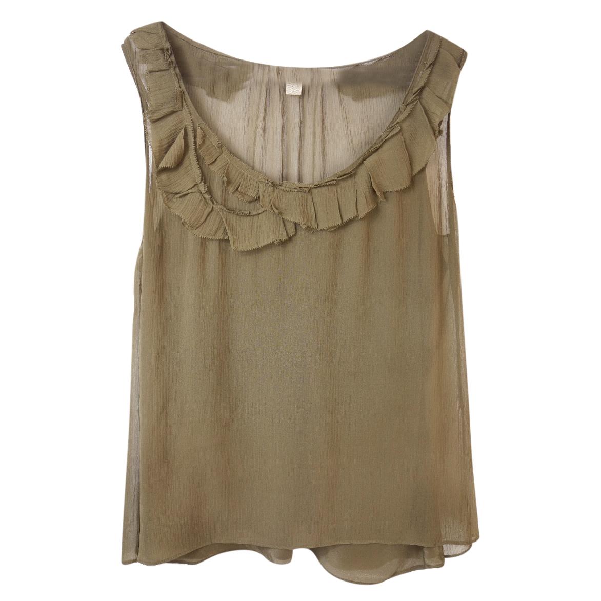 Burberry Brit Silk Chiffon Top