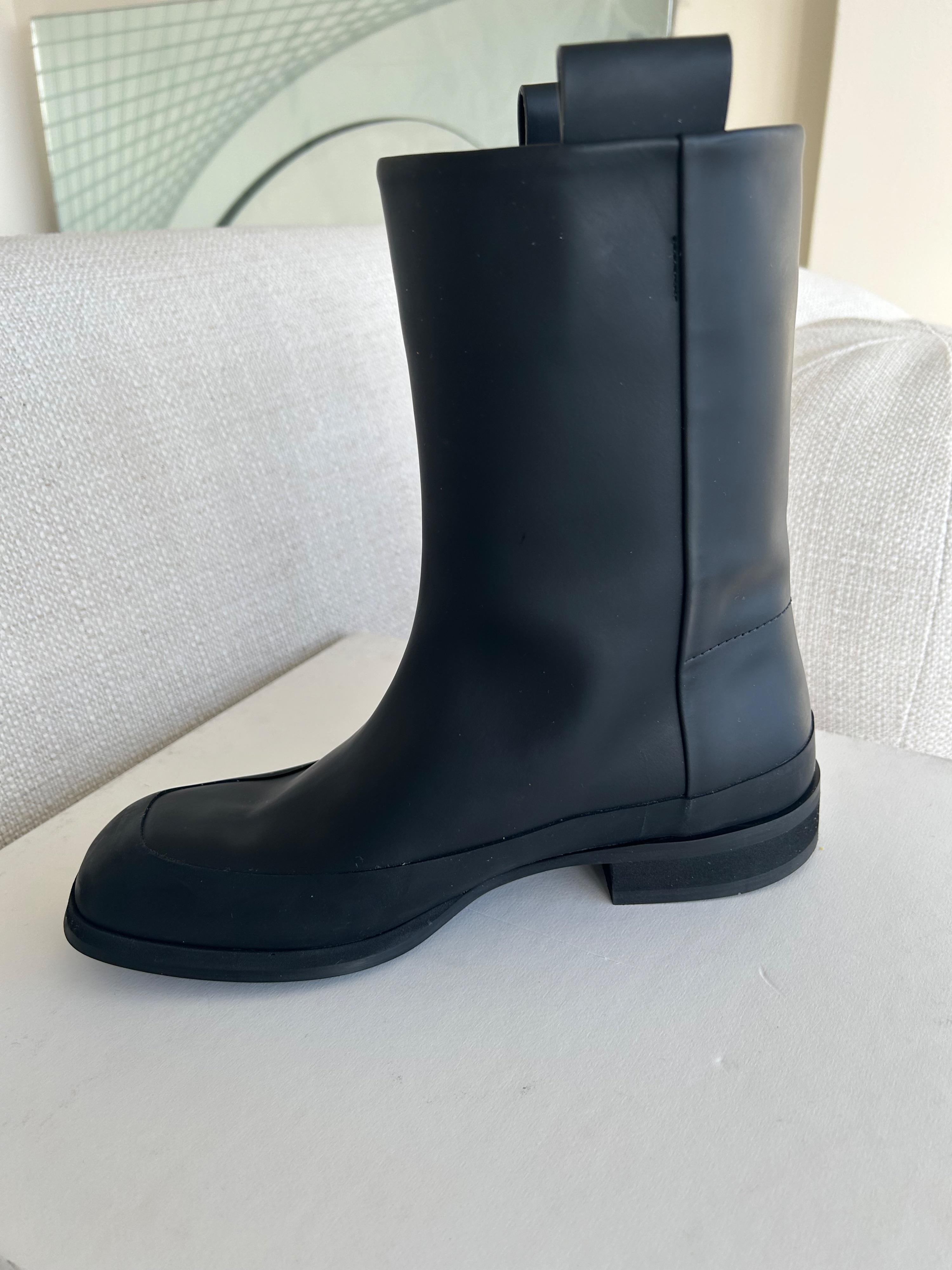 The Row Black Grunge Boots