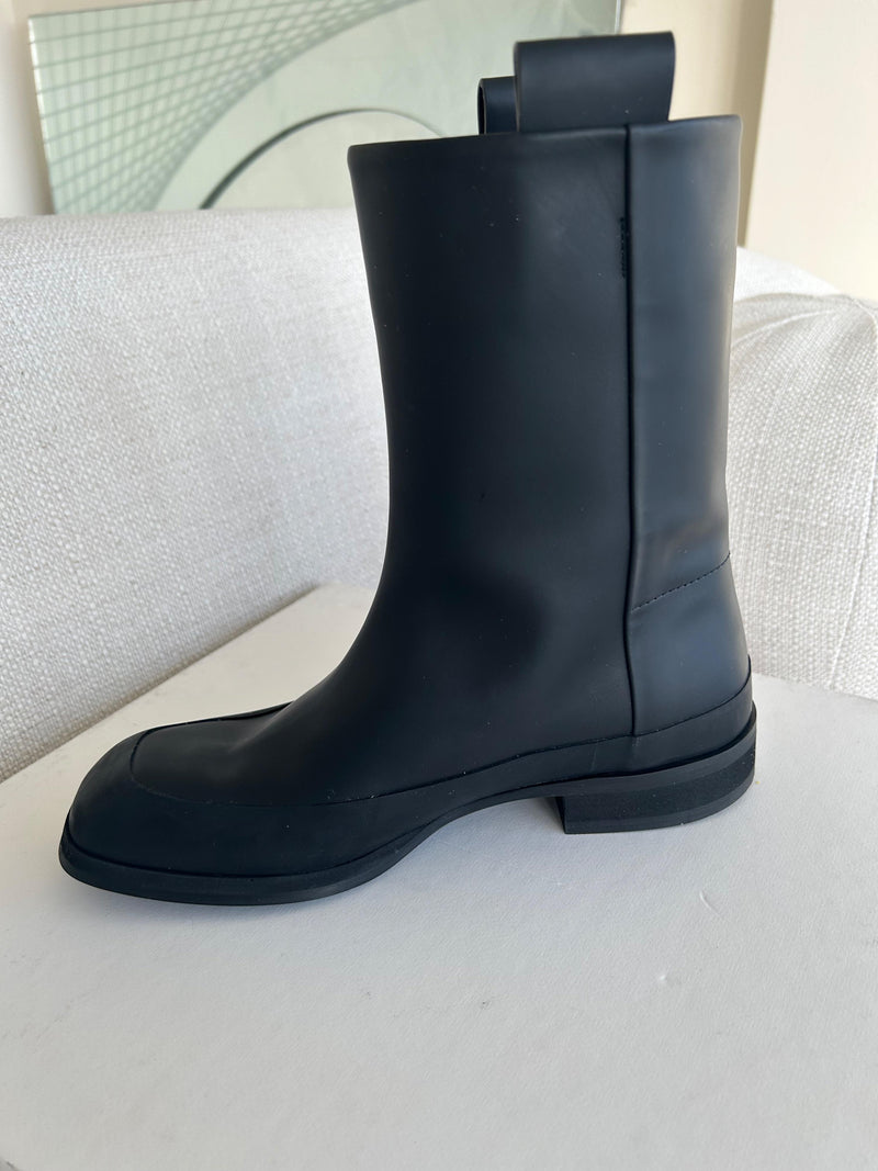 The Row Black Grunge Boots