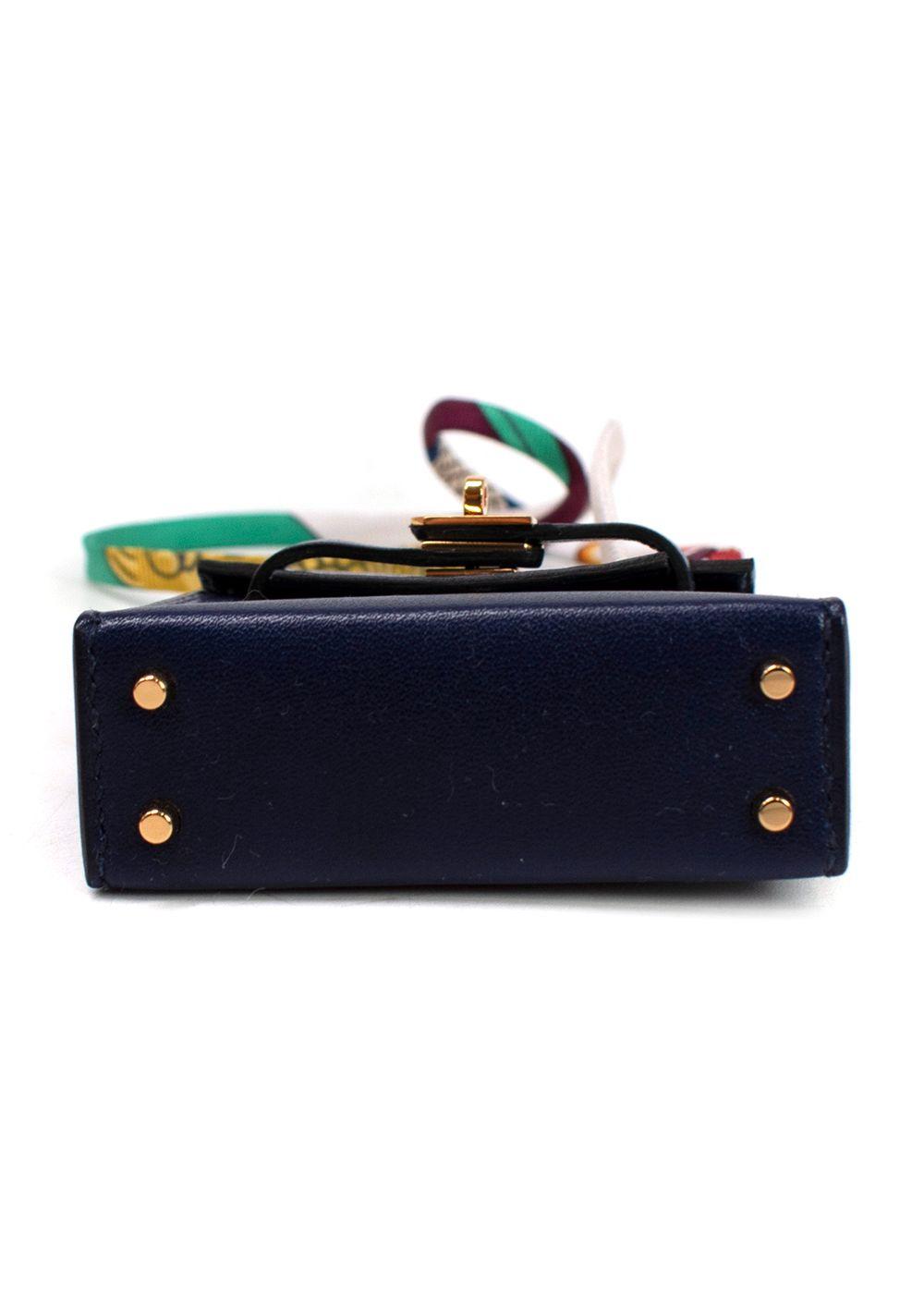 Hermes Tadelakt Micro Kelly Twilly Bag Charm