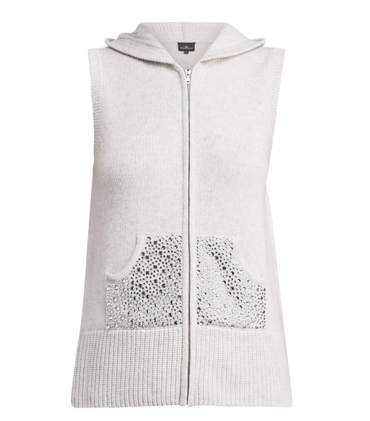 William Sharp Swarovski Crystal-Embellished Sweater Vest