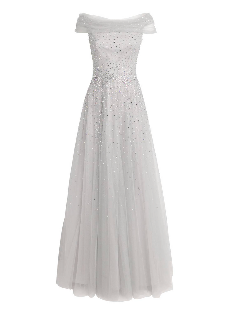 Jenny Packham Tulle Crystal Shayla Gown