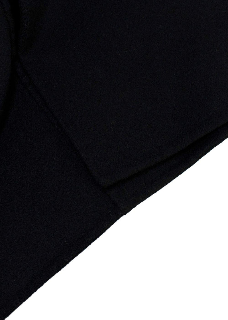 Ermarnno Scervino Black Wool Coat