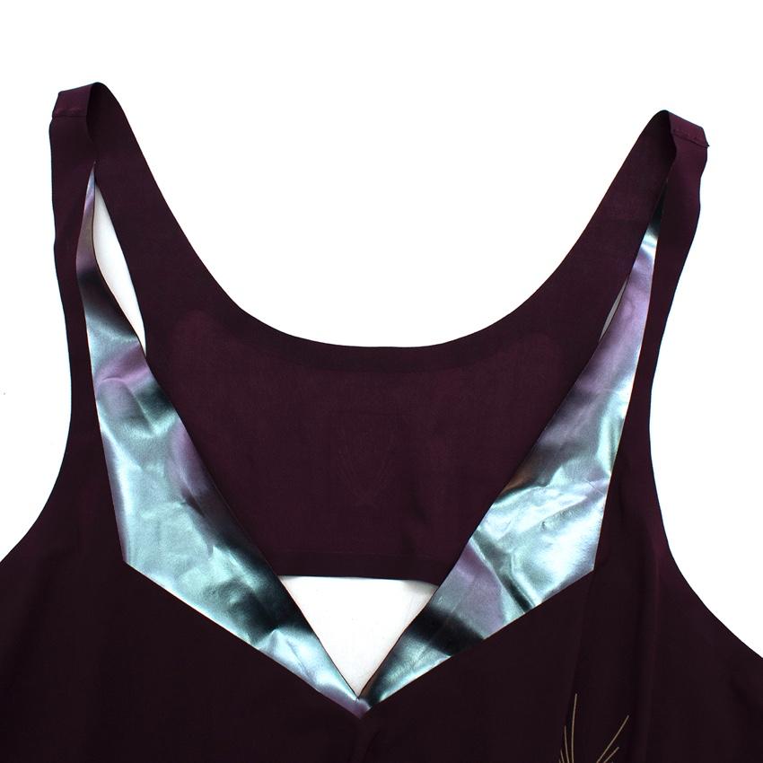 Lucas Hugh Burgundy Crossback Tank