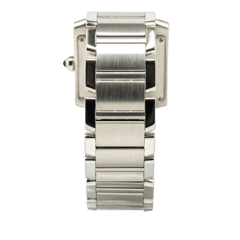 Cartier Stainless Steel Quartz Tank Francaise Watch 28mm
