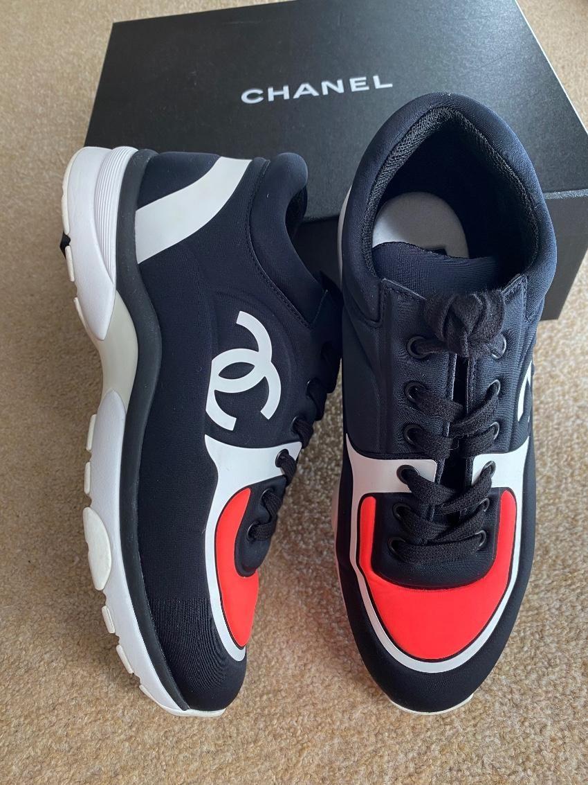 Black, White & Pink CC Sneakers