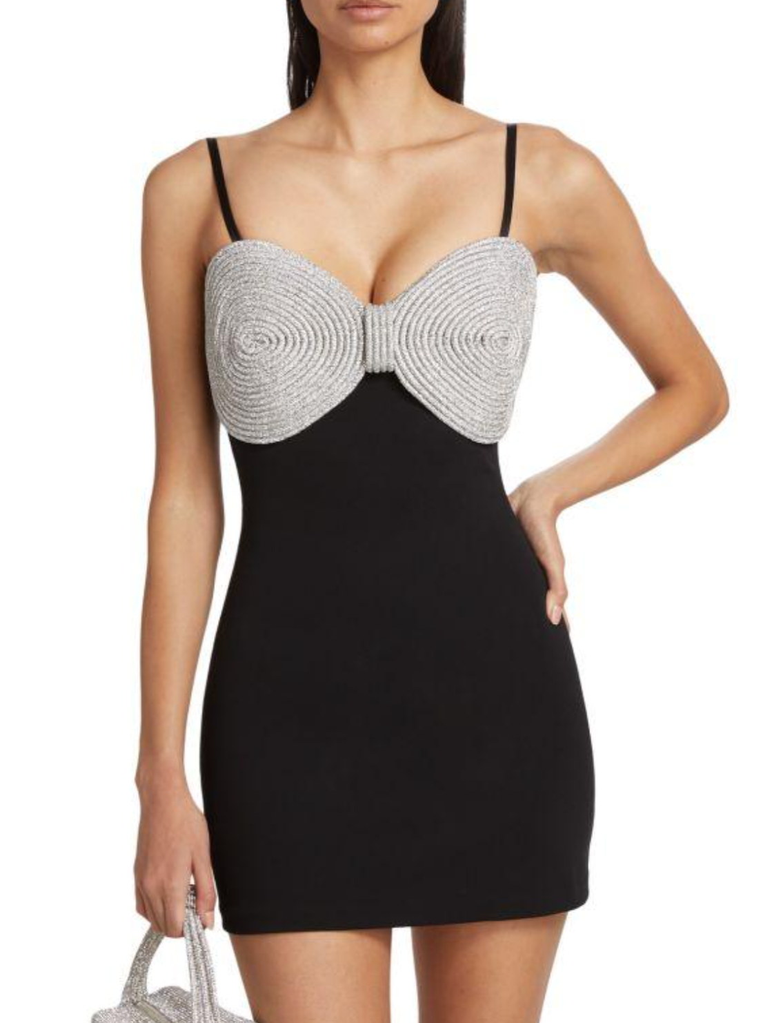 March & March Crystal-embellished Mini Dress