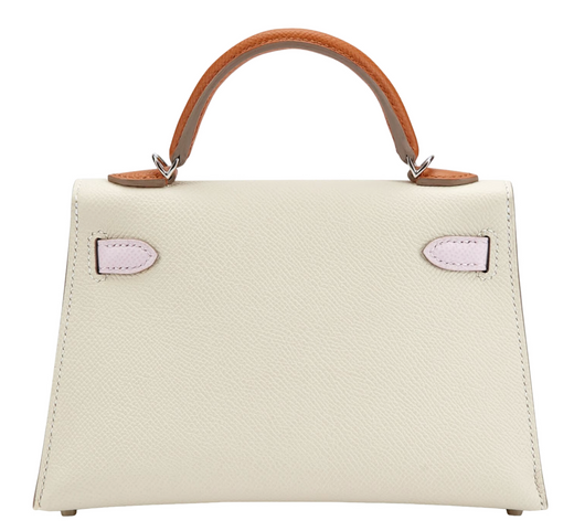 Hermès Mini Kelly Epsom Sellier Tricolour Palladium Hardware