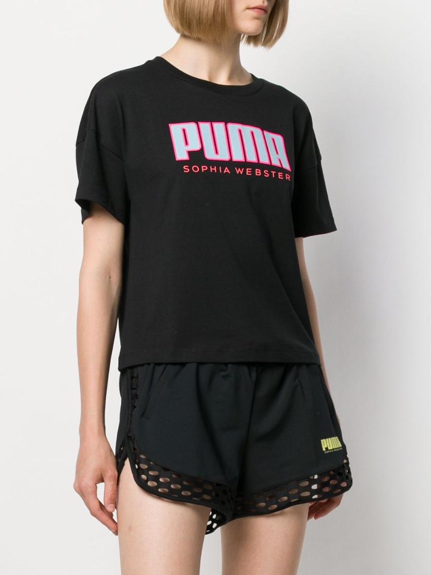 Sophia Webster x Puma Black Fishnet Detail Shorts